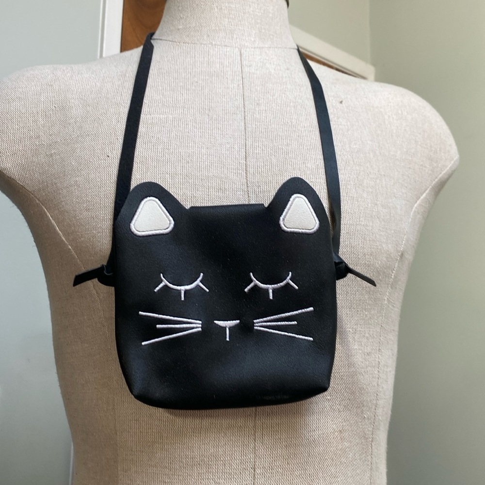 Cat face toddler cross body bag